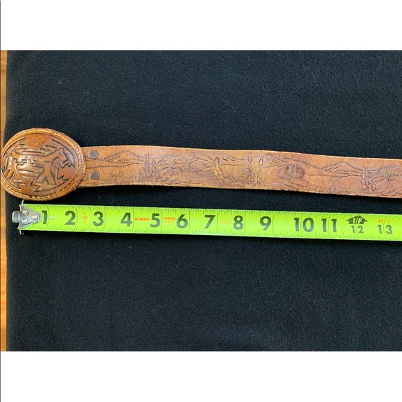 Justin Western Vintage Belt Top Grain GradeLeather - Picture 2 of 4